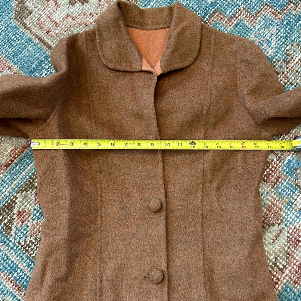 Brown and Orange Utility Jacket with Tailored Design